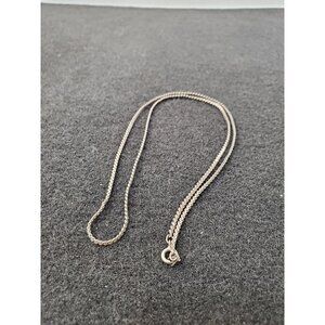 Silver 925 Chain Necklace, Twist Rope Dainty Sparkle Silver Necklace for Women